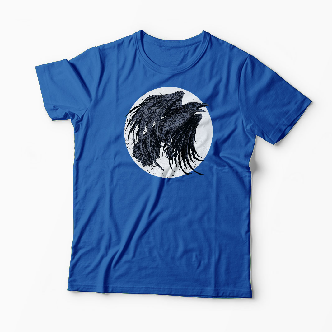 Tricou Cioara - Crow - Bărbați-Albastru Regal